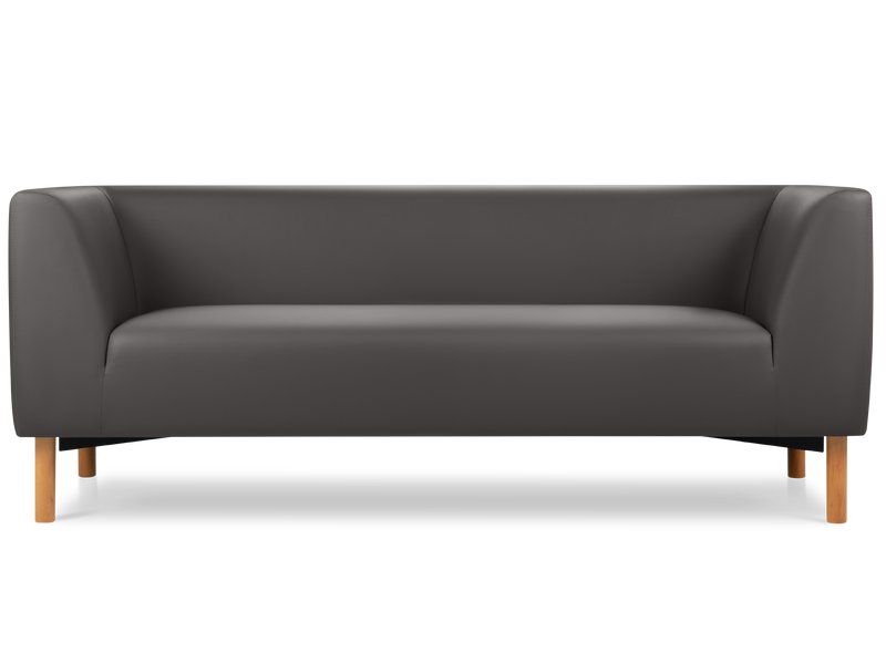 Диван прямой Риард-3 Экокожа Серый