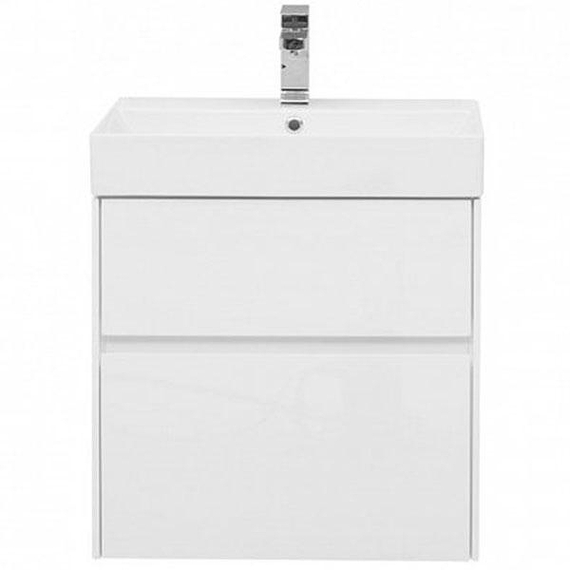 Тумба под раковину Aquanet Бруклин 60 203958 подвесная Белая 203958