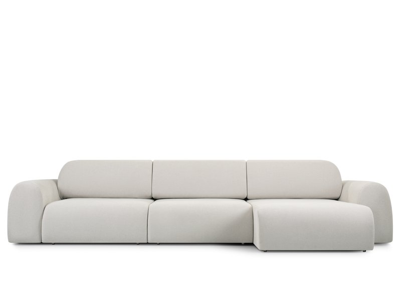 Диван угловой Лилт-2 Букле Молочный