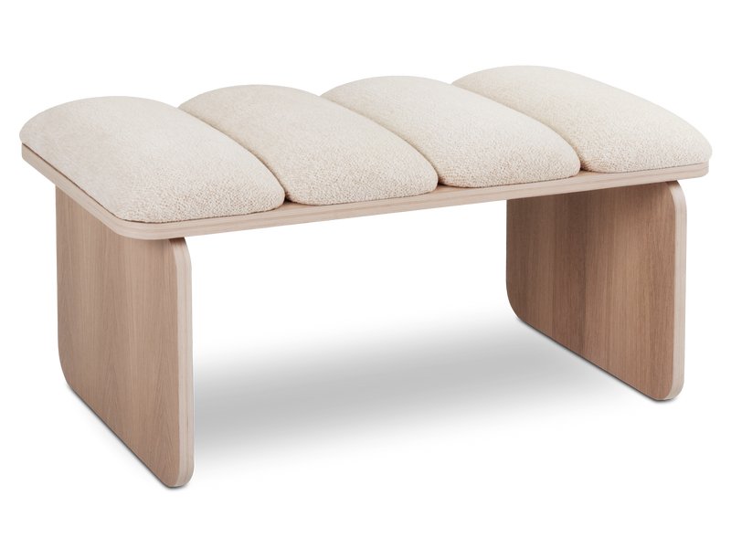 Банкетка Хоши Шенилл Молочный