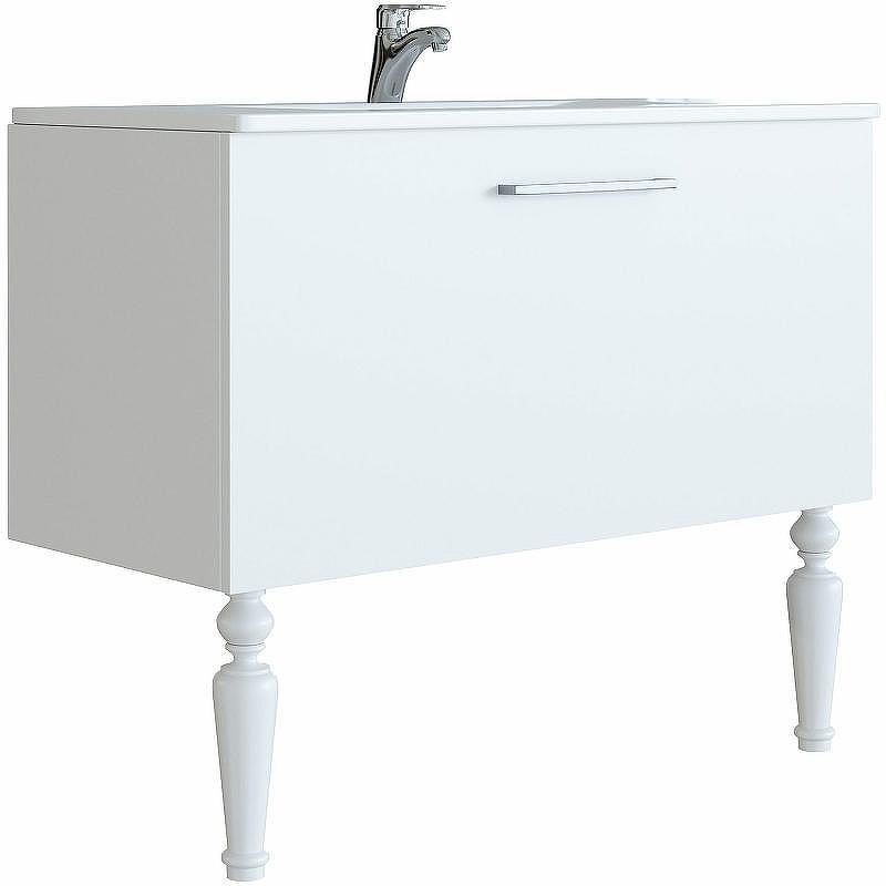 Тумба с раковиной SanVit Эмми 80 kemmy080 Белая матовая