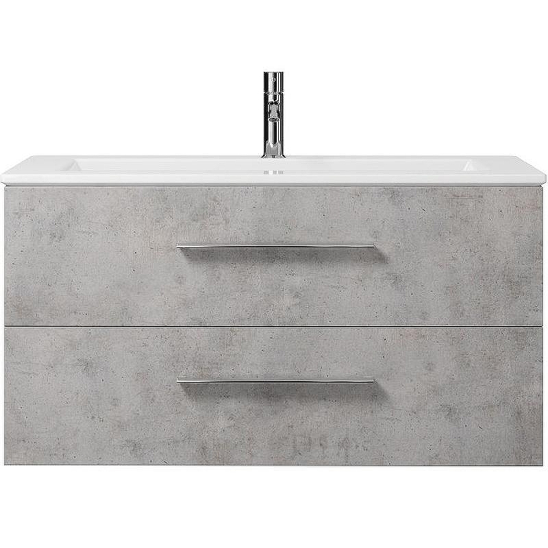 Тумба под раковину Creto Ares 100 10-1105B подвесная Серый Бетон