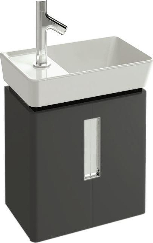 Тумба под раковину Jacob Delafon Reve 40 EB1138-442 подвесная цвет Серый антрацит лак