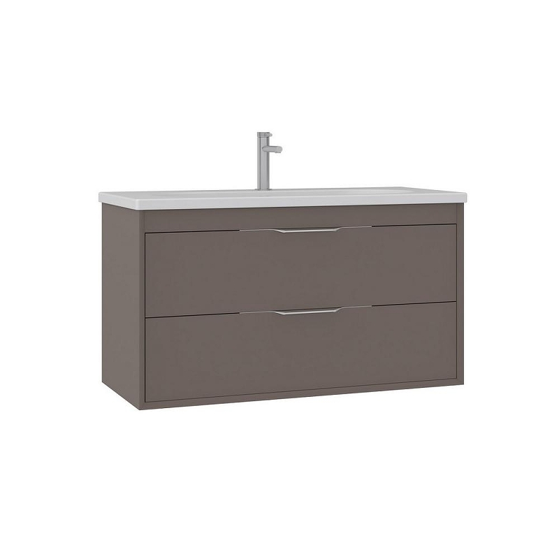 Тумба с раковиной Orka Clay 100 5004386 подвесная цвет Soil