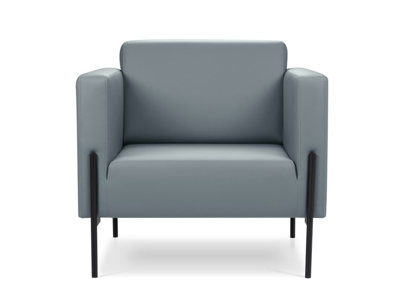 Кресло Боско Экокожа Серый