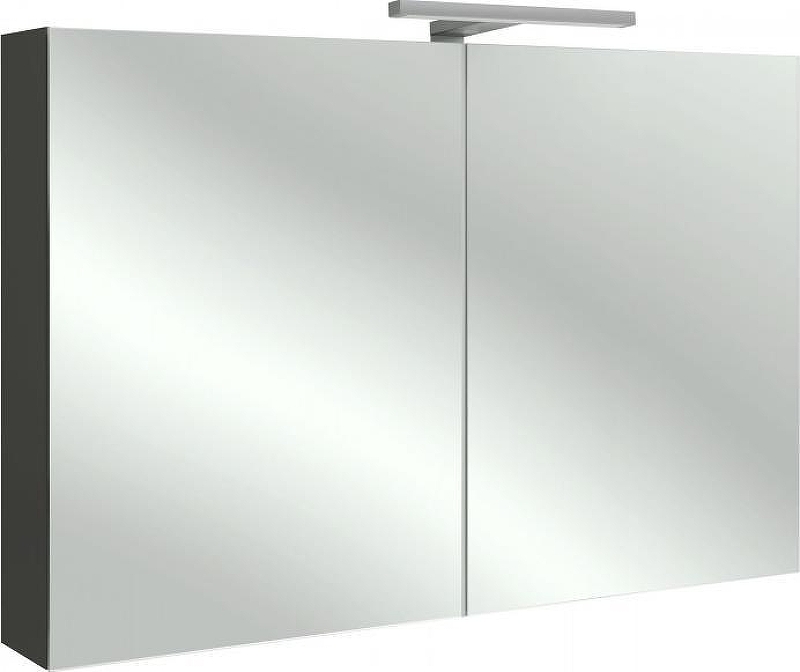 Зеркальный шкаф Jacob Delafon Vox 100 EB1365-G1C с подсветкой цвет Белый блестящий