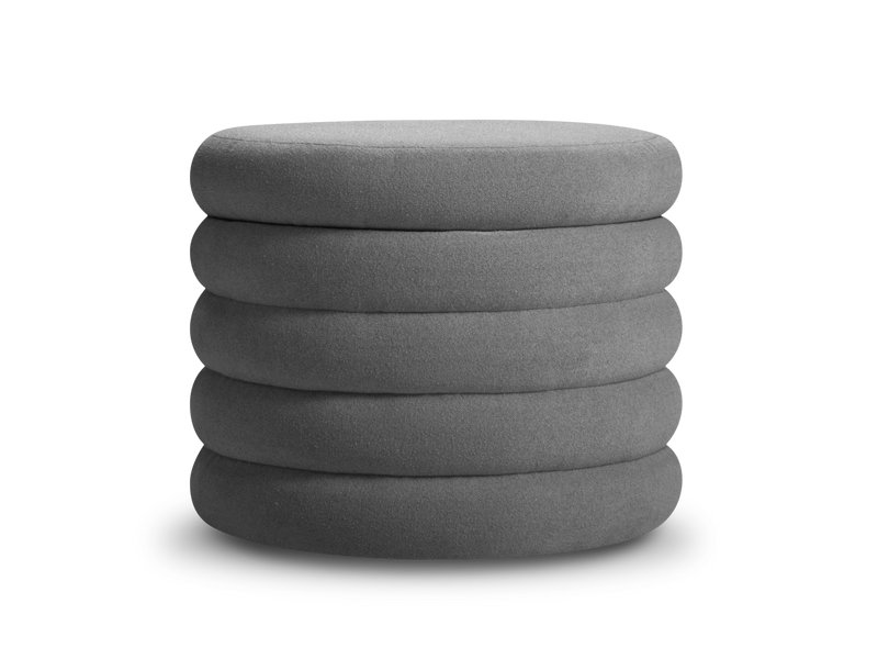 Пуф Поул Букле Графитовый