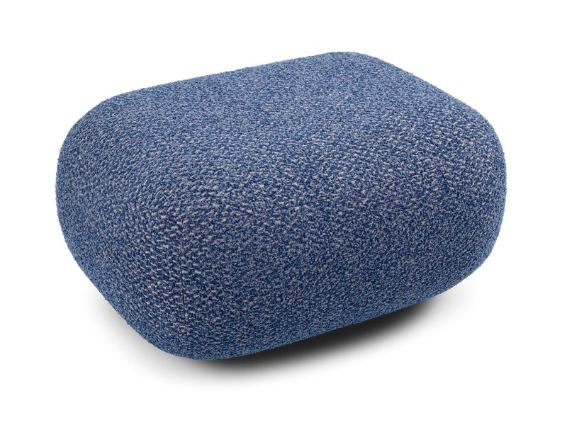 Пуф Я не минималист Букле Синий