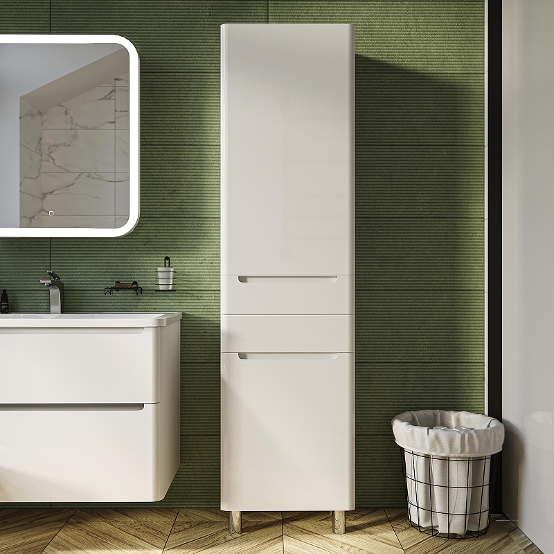 Шкаф пенал STWORKI Монтре 50 Мон.04.190/N/W цвет Белый