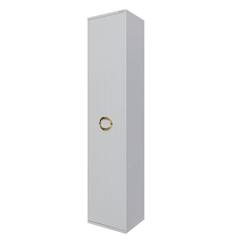 Шкаф пенал Grossman Атрио 35 303509 подвесная цвет Белый глянцевый