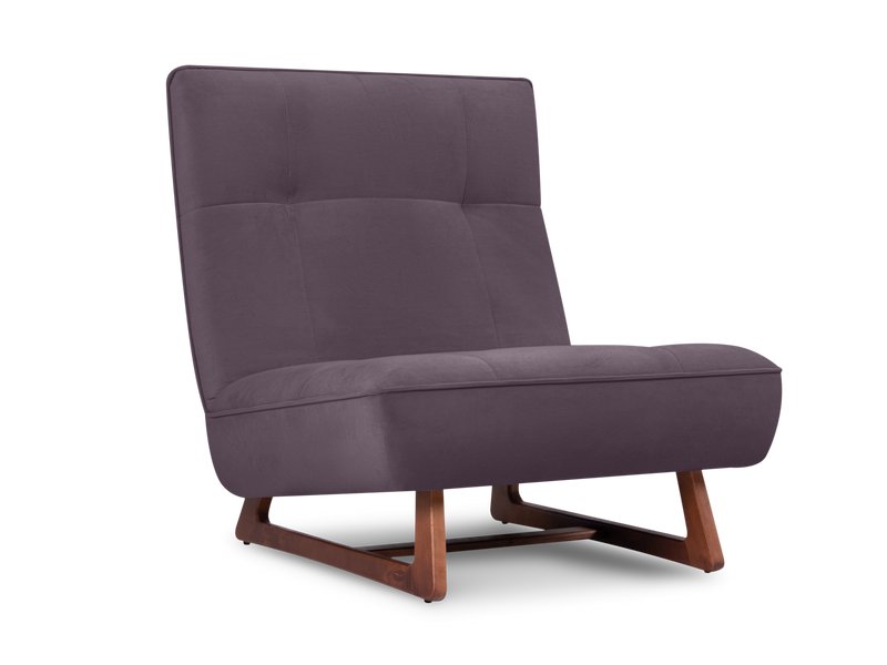 Кресло Рибс Велюр Фиолетовый