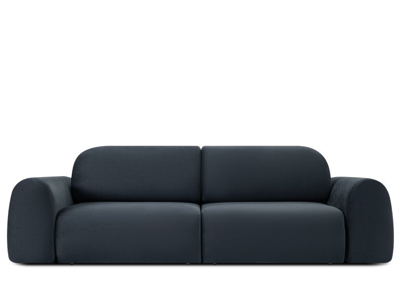 Диван прямой Лилт Велюр Темно-синий