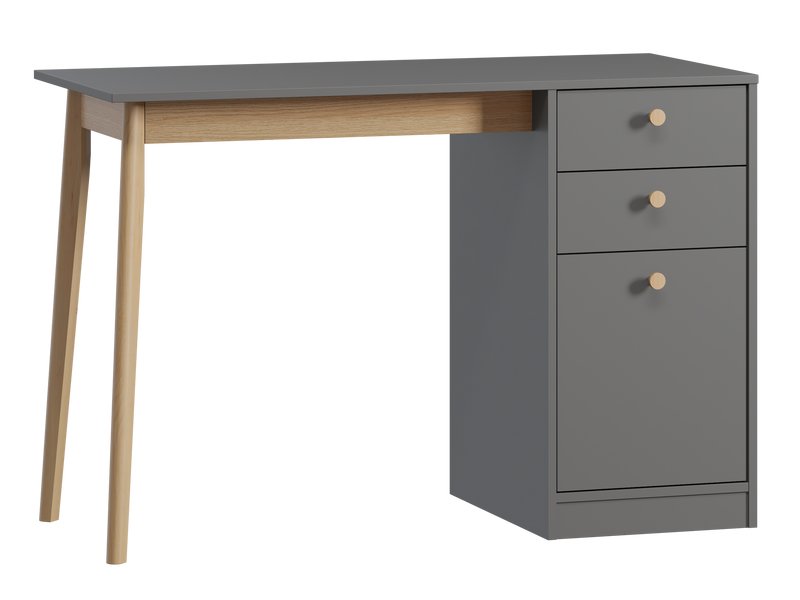 Стол Торвалль-1 120x52 Графитовый/Натуральный