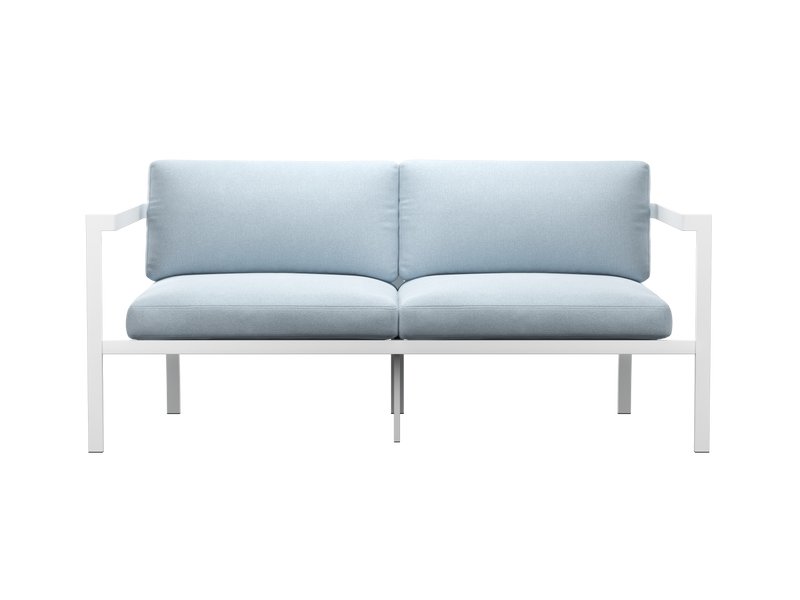 Диван садовый Лотус Рогожка Серый/Белый