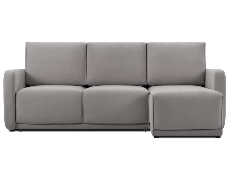 Диван угловой Виллес Велюр Светло-серый