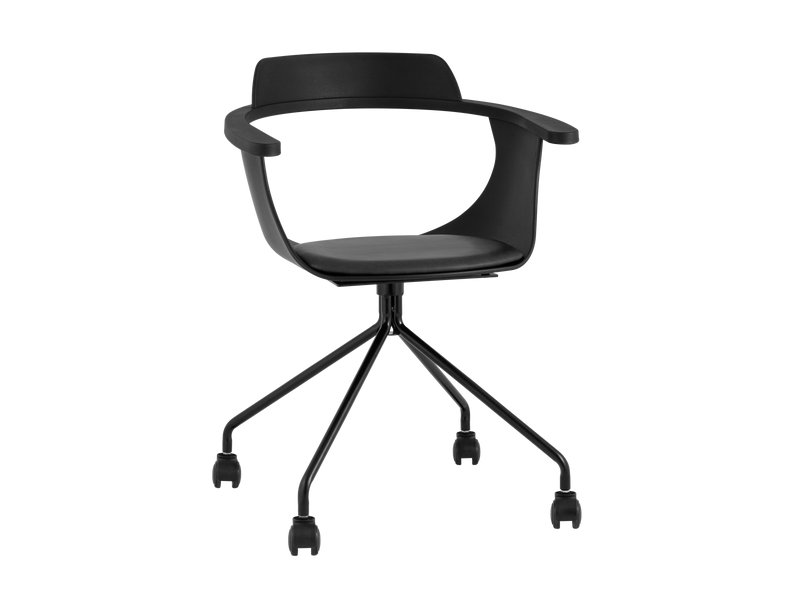 Офисное кресло Джефри Экокожа Черный