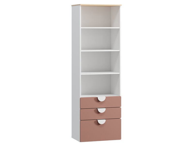 Стеллаж детский Милна 3-60x190 Розовый