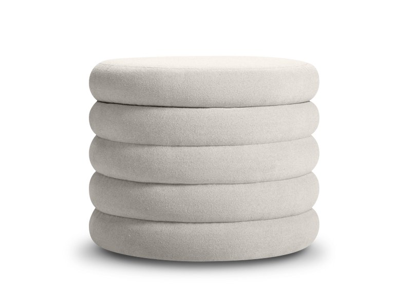 Пуф Поул Букле Молочный