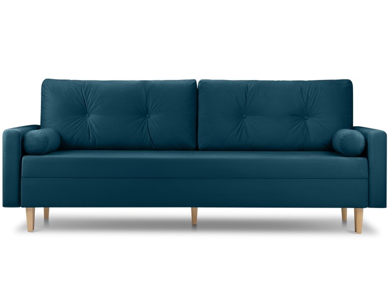 Диван прямой Нумо Велюр Синий