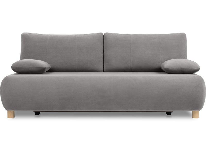 Диван прямой Рейли Велюр Светло-серый