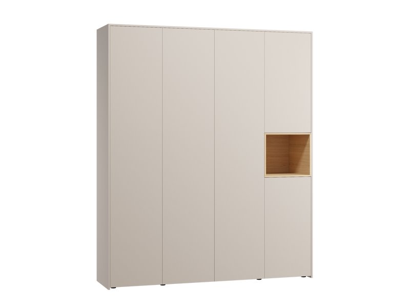 Распашной шкаф Висмар 4-204x240 Капучино