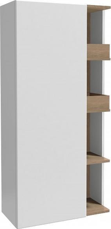 Шкаф пенал Jacob Delafon Terrace 75 L EB1741GRU-G1C подвесной цвет Белый блестящий